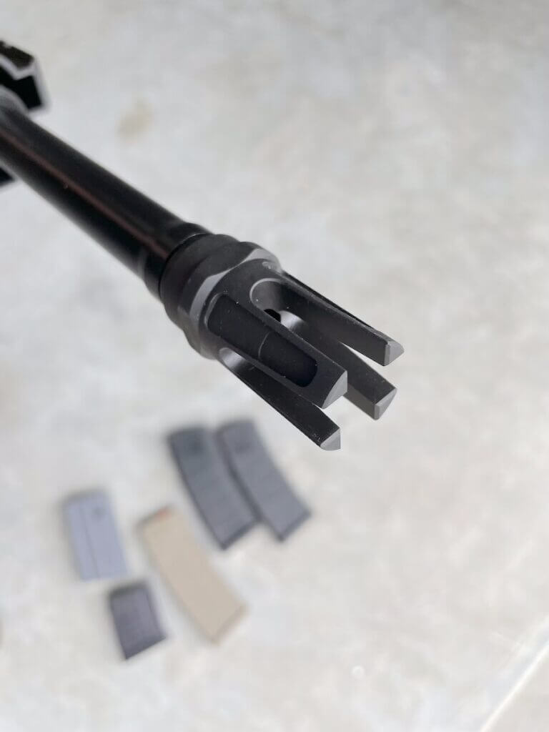 STS416 A1 stripped lower receiver with HK-style markings and contours