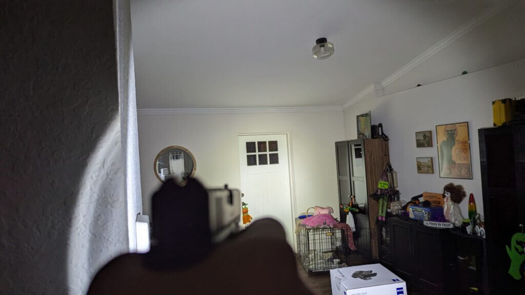 assess obstacles cover and ingress routes using weapon light