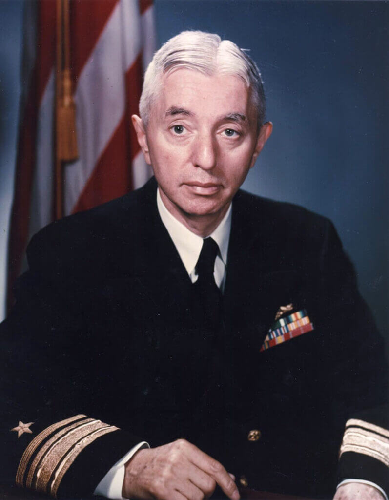 Admiral Hyman Rickover portrait 1955 Father of the Nuclear Navy