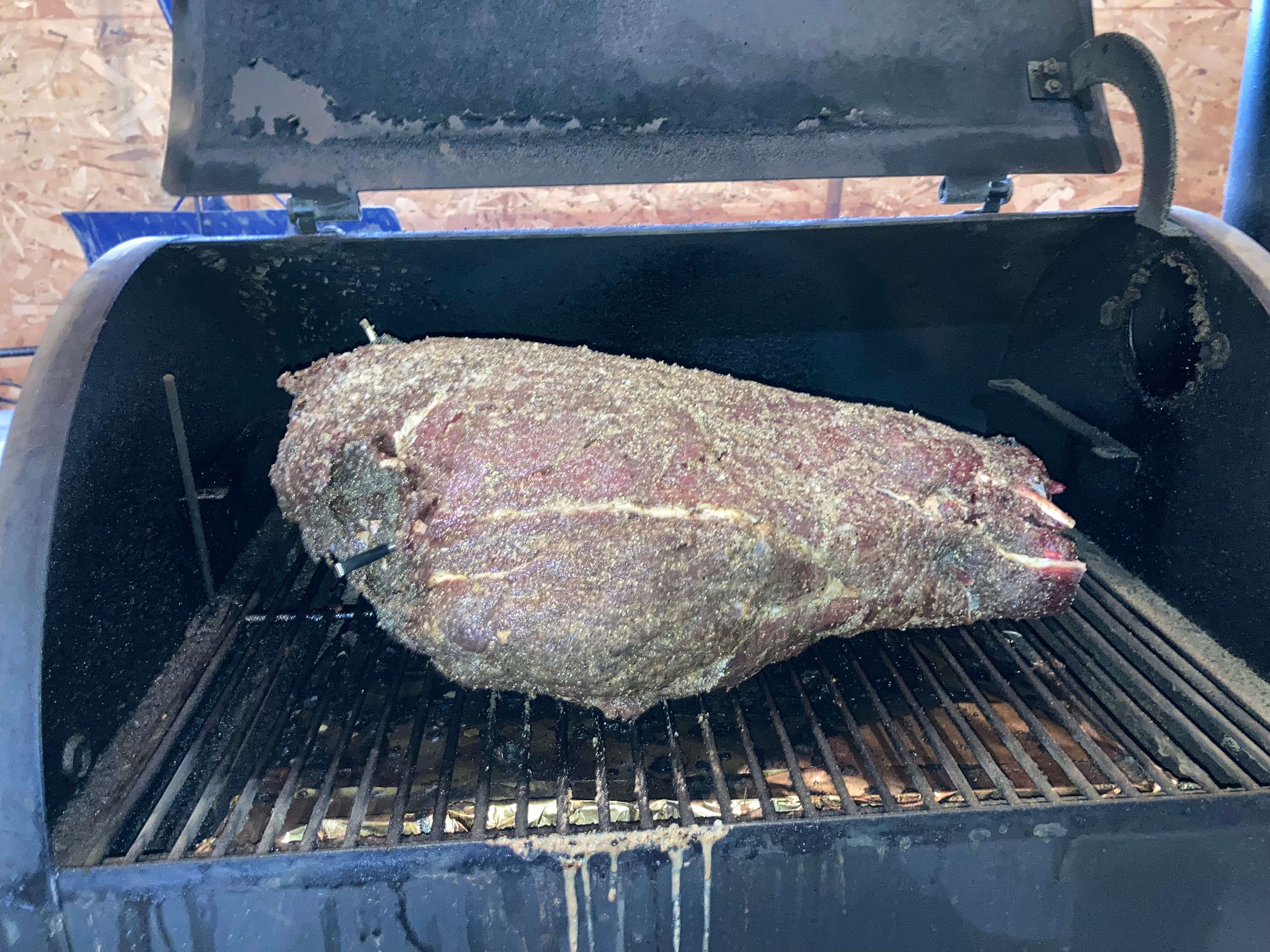 Cook a Whole Elk Rear Quarter on a Traeger Cook a Whole Elk Rear Quarter on a Traeger