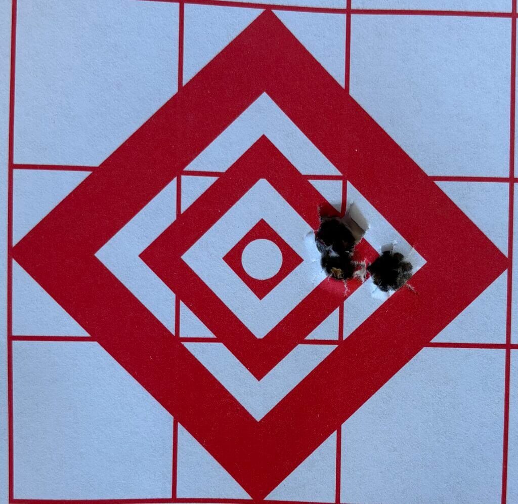 Seekins PH3 6.5 Creedmoor .380 inch group with Hornady 143 ELDX