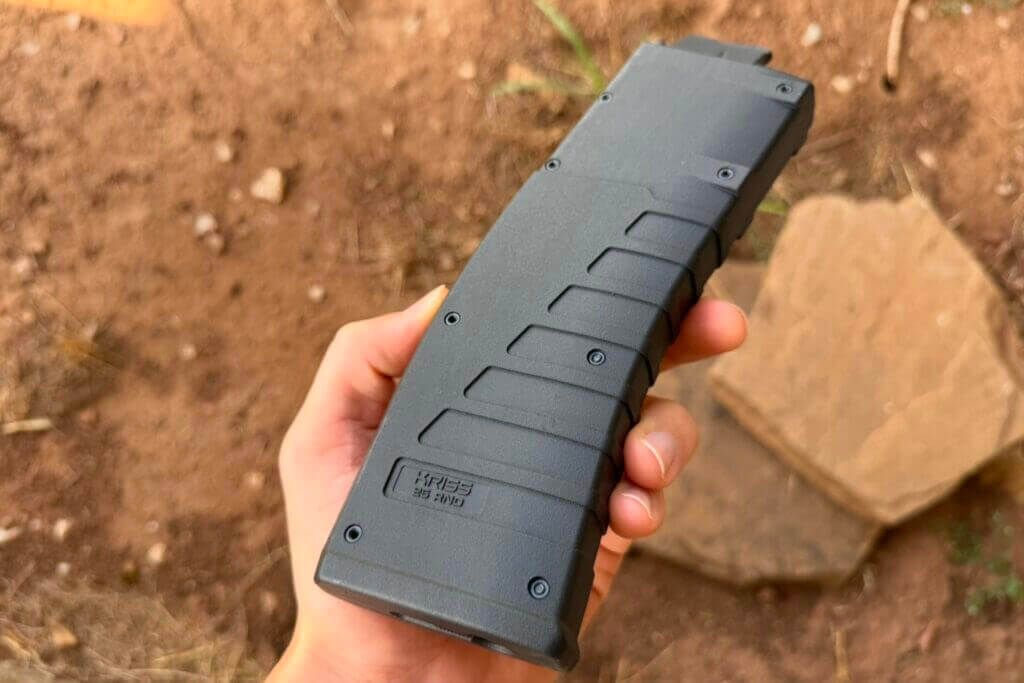 Kriss 25-round magazine with BoreBuddy AR22