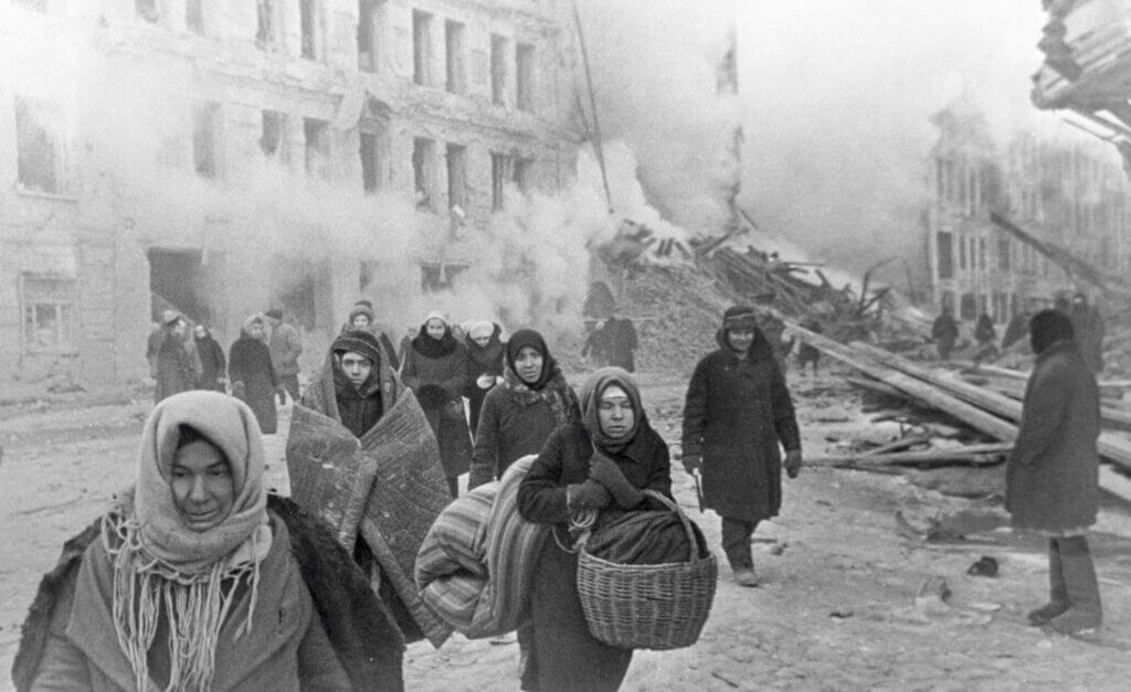 Eastern Front devastation aftermath, civilians and ruins, WW2 Eastern Front horror