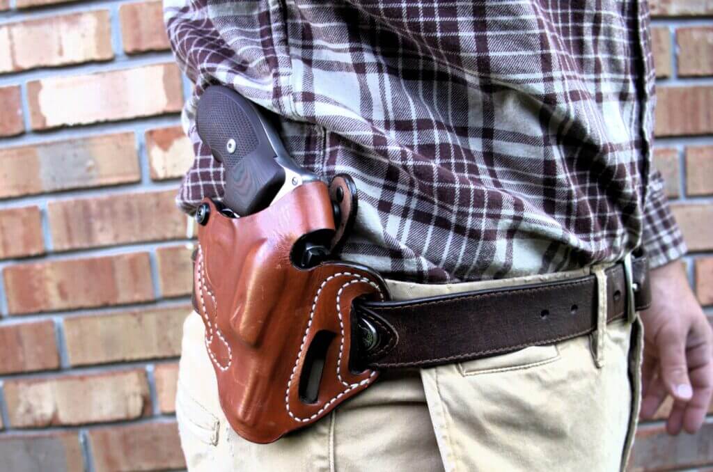 Galco Combat Master OWB holster carrying the S&W 940 9mm