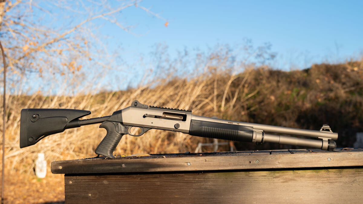 Benelli M4 EXT tactical shotgun with collapsible stock, best overall Benelli gun