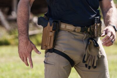 A level 3 retention holster from Black Point Tactical.