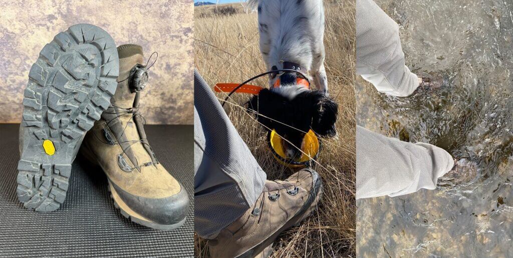 Meindl Comfort Fit Boa Speed Hunter boots with Vibram sole and Gore-Tex in the field