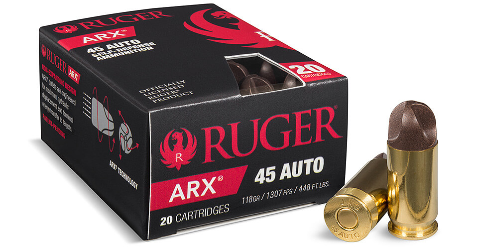 Ruger 45 auto ammunition box as a stand in reminder to match your student’s caliber