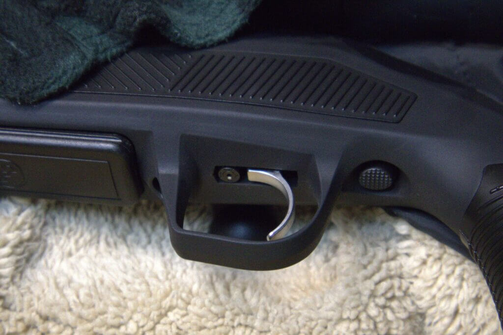 CZ 600+ Alpha single-stage adjustable trigger and vertical safety closeup