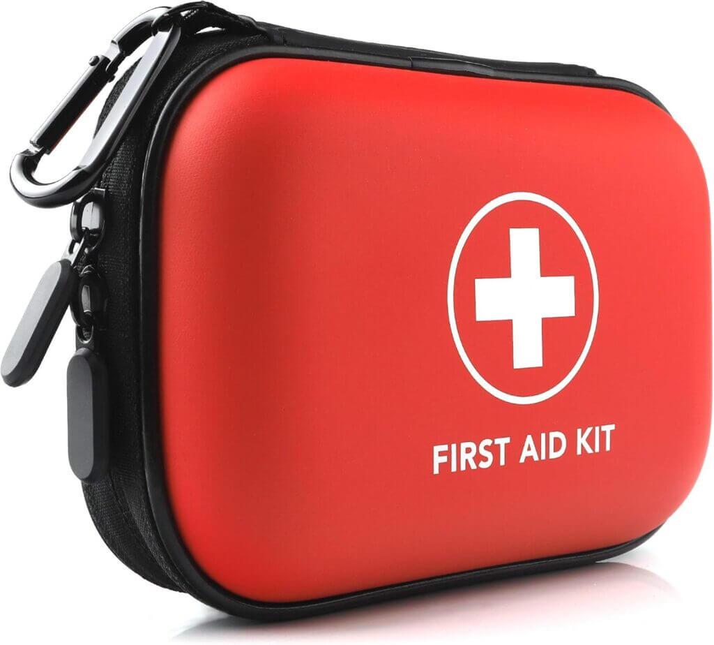 Compact first aid kit under 10 dollars for college dorms and range bags