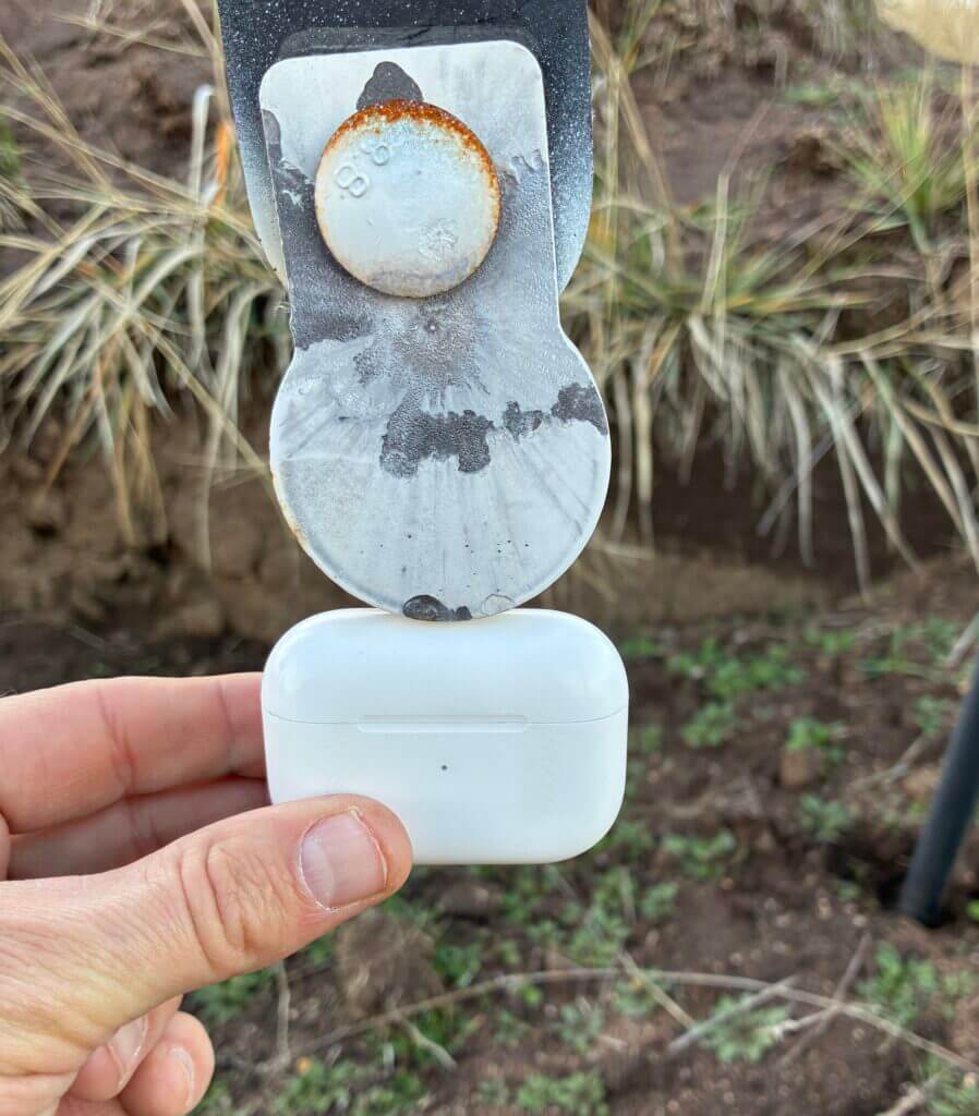 Seekins PH3 6.5 Creedmoor cold-bore hit on 2-inch plate at 300 yards