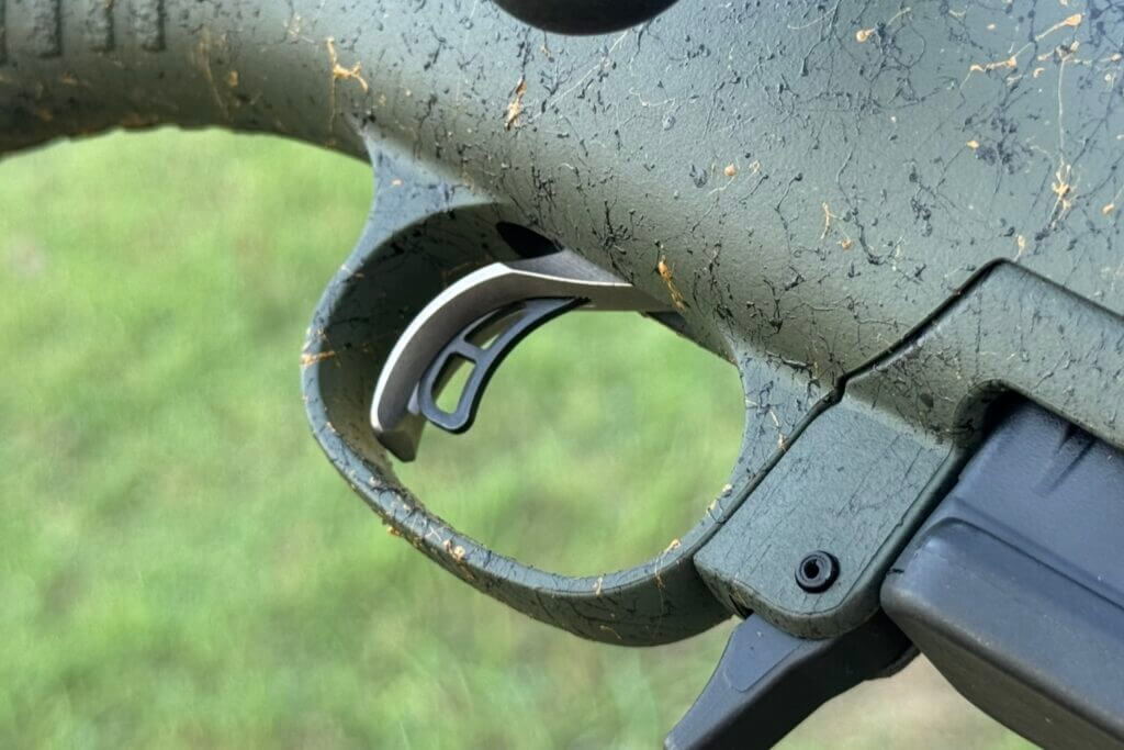 Ruger Marksman Adjustable trigger with blade safety on the Gen II Predator