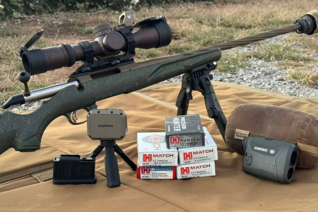 Selection of Hornady 6.5 Creedmoor ammunition used for Ruger Gen II Predator accuracy testing