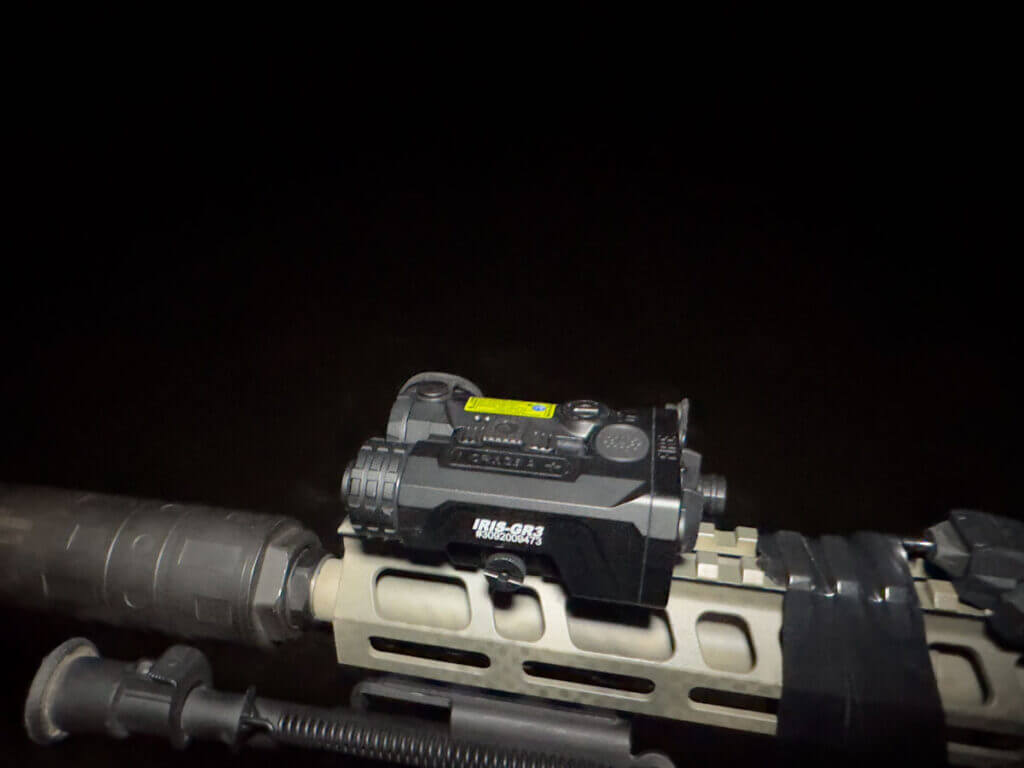 Holosun IRIS-GR3 top slider for fast wide-to-tight IR beam adjustment