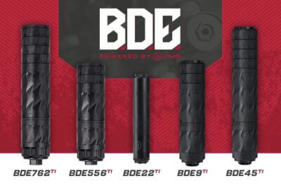 Primary Weapons Systems debuts the BDE suppressor line, combining Direct Metal Fusion 3D printing, modular titanium baffles, and durable PVD finishes for consistent, low-back-pressure performance.