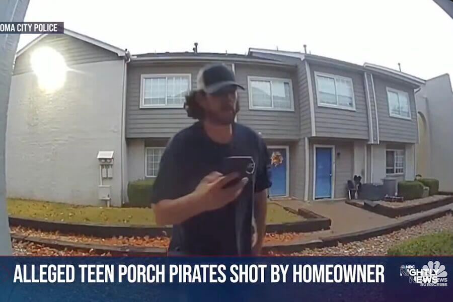 Don't shoot porch pirates this holiday season.