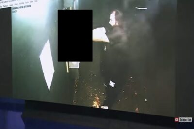 Jason Steiner shown here firing back at the armed robbers.