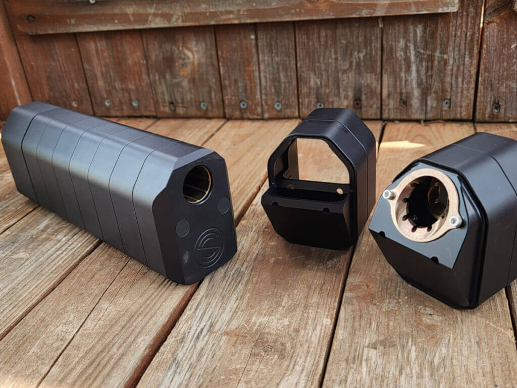 SilencerCo Salvo 12 shotgun suppressor modular setup