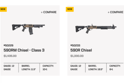 Mossberg: New 590R/RM Chisel Shotguns