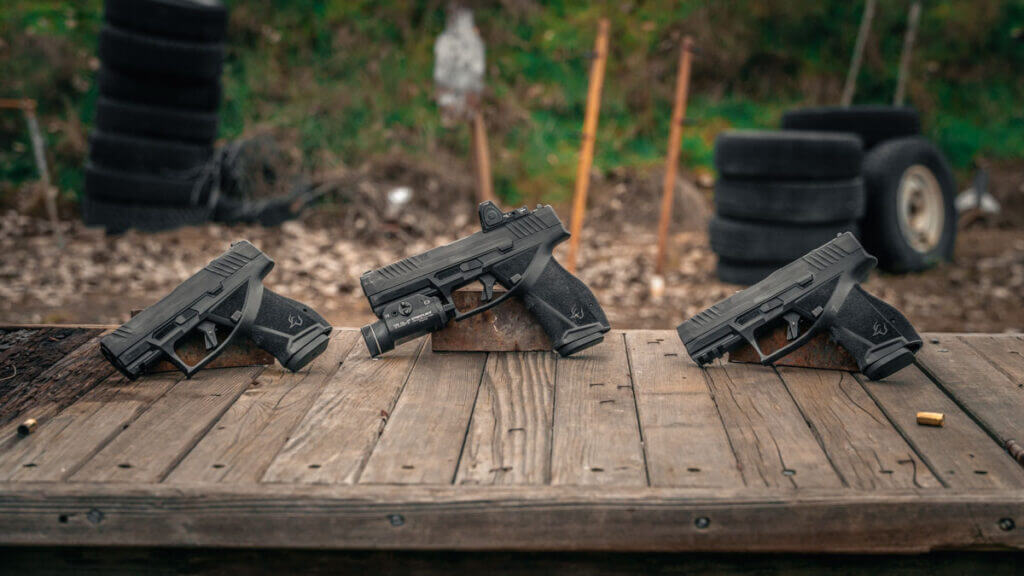 Taurus TX9 lineup showing full size, compact, and subcompact variants