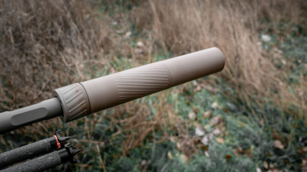 Thunder Beast Ultra SR .338 suppressor mounted on the Seekins SIC