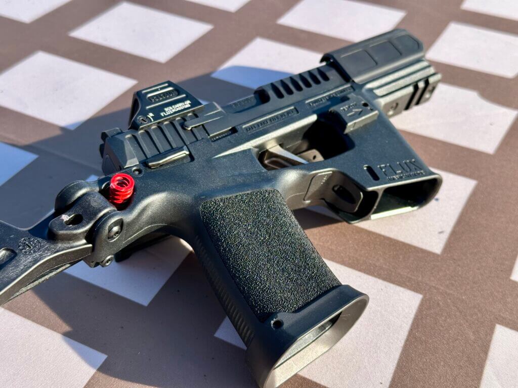 Closeup view of the PDW.