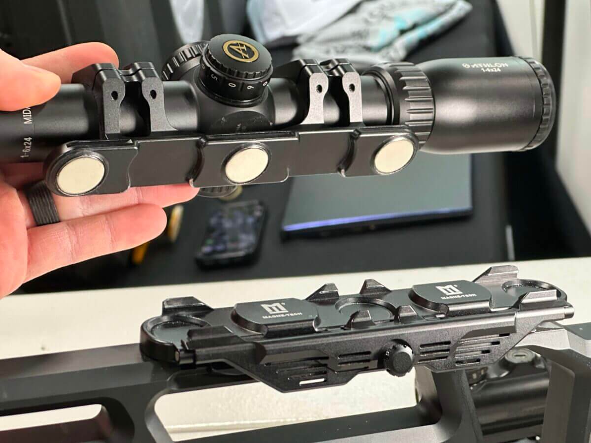 Magne-Tech’s Magnetic Scope Mount — SHOT Show 2026 Magne-Tech’s Magnetic Scope Mount — SHOT Show 2026