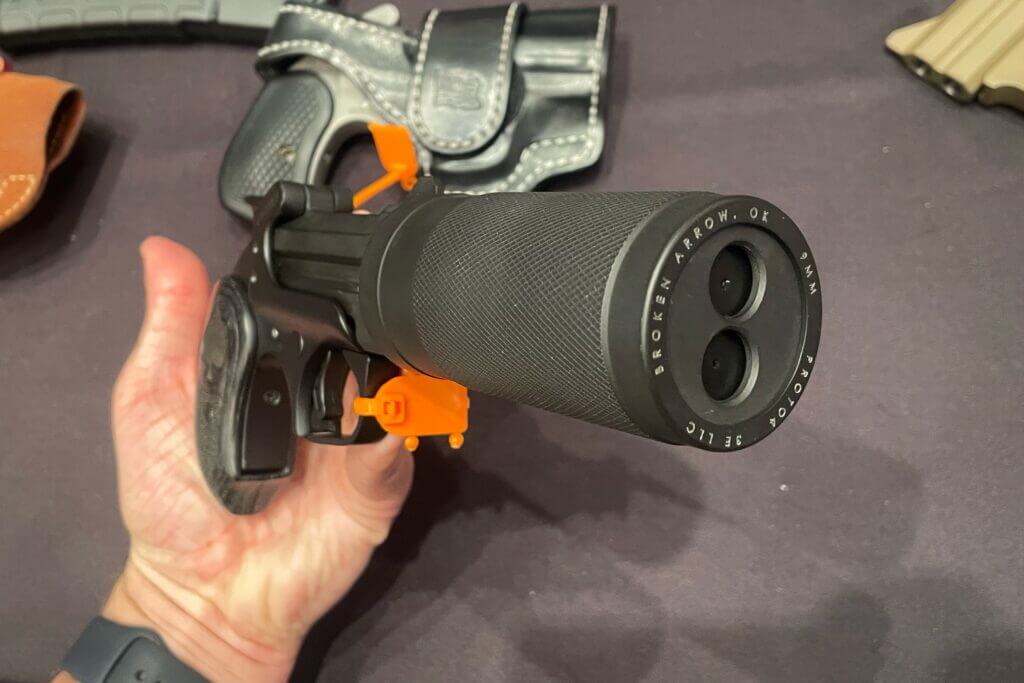 Third Echelon suppressed Bond Arms derringer