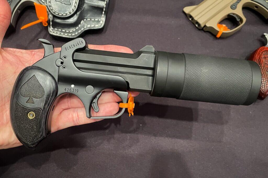 Third Echelon suppressed Bond Arms derringer 