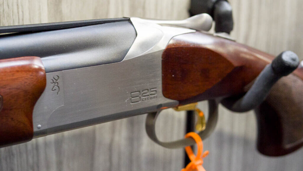 CLose up view of the left side of the left handed receiver.