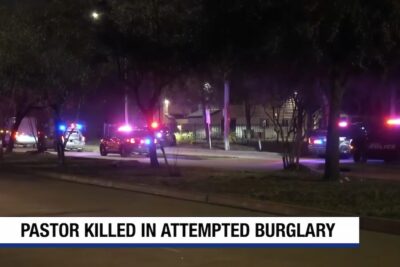 A look at the scene of the crime where a pastor was killed during a home burglary.