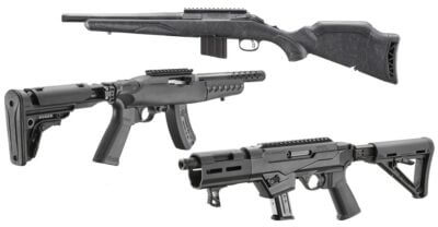 Picture shows Ruger's three new SBRs.