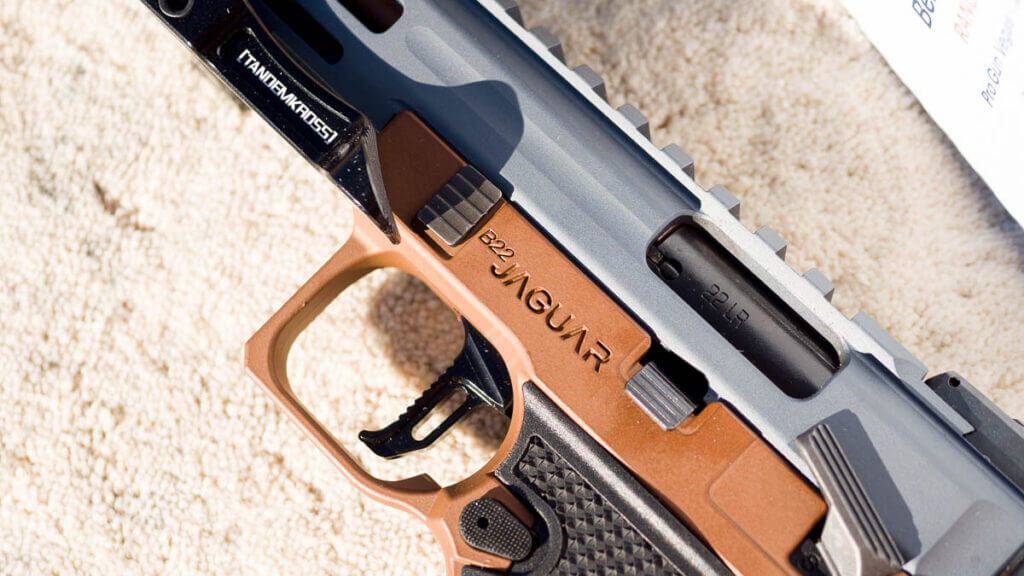 Close up of the left side ejection port.