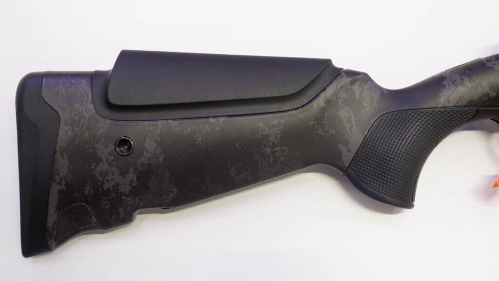 Close up of the butt stock.