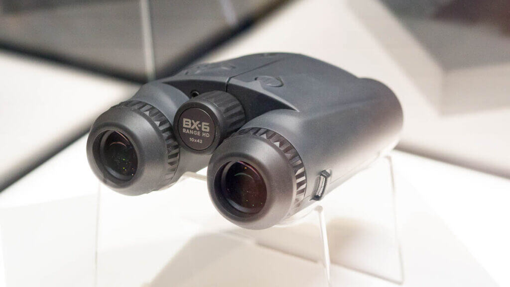 View from the occular lenses including the right side of the binos.