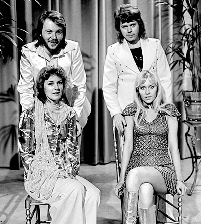 ABBA photo used as a humorous contrast to Sweden’s earlier military superpower era before the Vasa warship