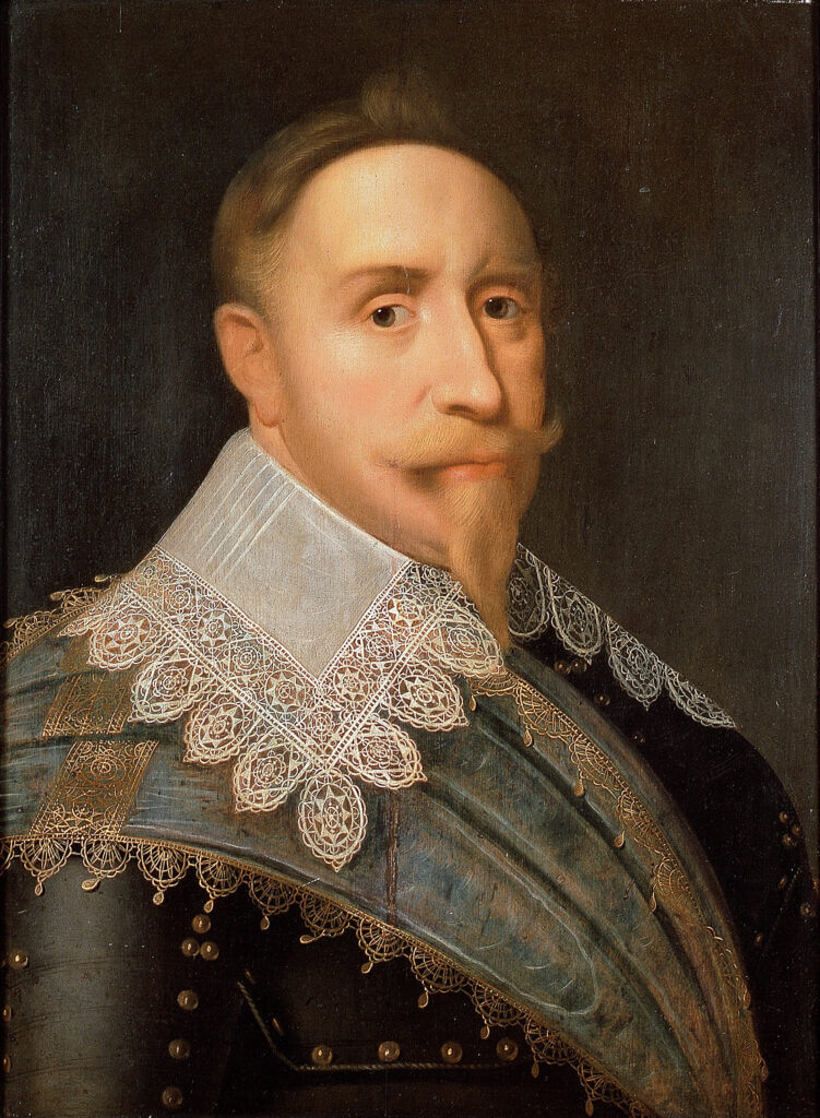 portrait of Swedish King Gustavus Adolphus whose ambitions drove the construction of the Vasa warship