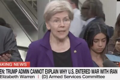 Sen. Warren appears on CNN to talk about Trump's war with Iran.