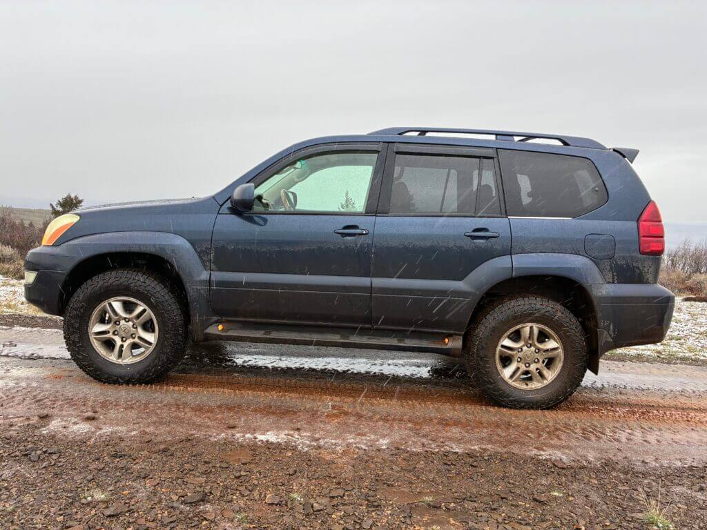Lexus GX470 after Bilstein 8112 Zone Control CR shocks handled a rough off-road trail