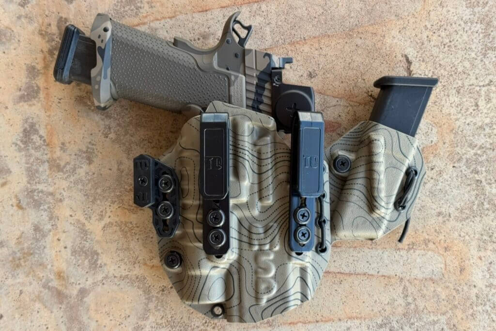 Tier 1 Concealed MSP holster fitting a Stealth Arms Platypus with Streamlight TLR-1 HL-X