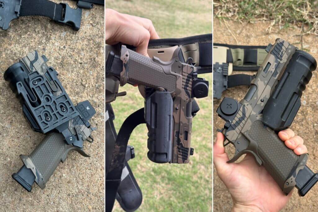 3D Gear Supply holster for Streamlight TLR-VIR II with suppressed pistol compatibility