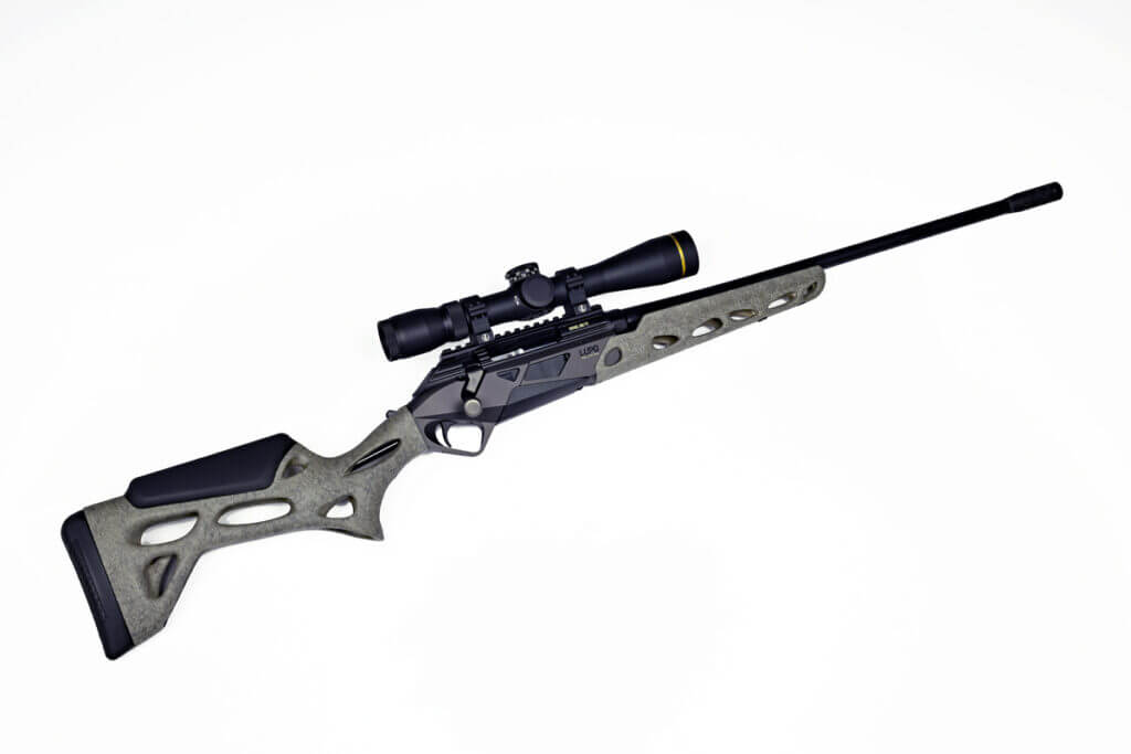 Benelli Lupo Alpha lightweight rifle profile showing 5.73-pound hunting setup