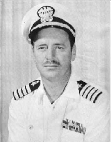 Ensign Burdick Brittin later in life, one of the officers aboard USS Aylwin during the Pearl Harbor breakout