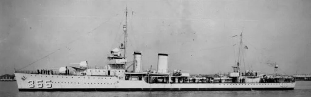 USS Aylwin Farragut-class destroyer berthed at Pearl Harbor before the December 7 1941 attack