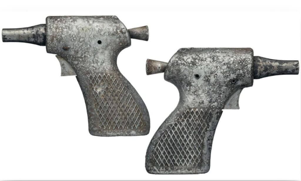 Vietnam-era Deer Gun single-shot 9mm survival and resistance pistol photographed by Rock Island Auctions