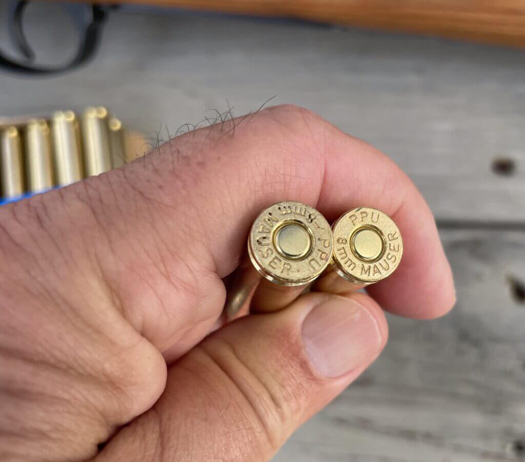 8mm Mauser rifle ammunition used for Mauser 98k range test