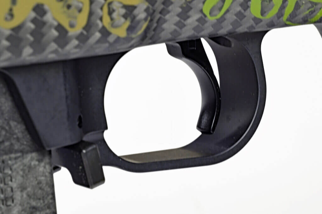 Geissele King Hunter Super 700 two-stage trigger adjusted to 2 lbs., 5 oz. during testing