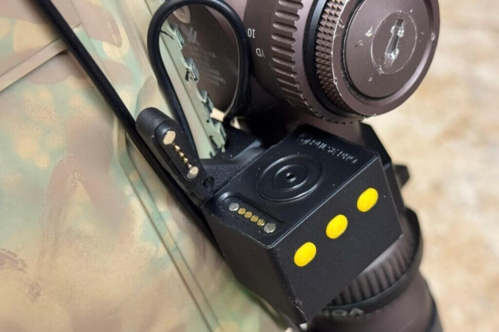 Shooters Global Pulse Pro magnetic cable connection for the ocular LED and charging system