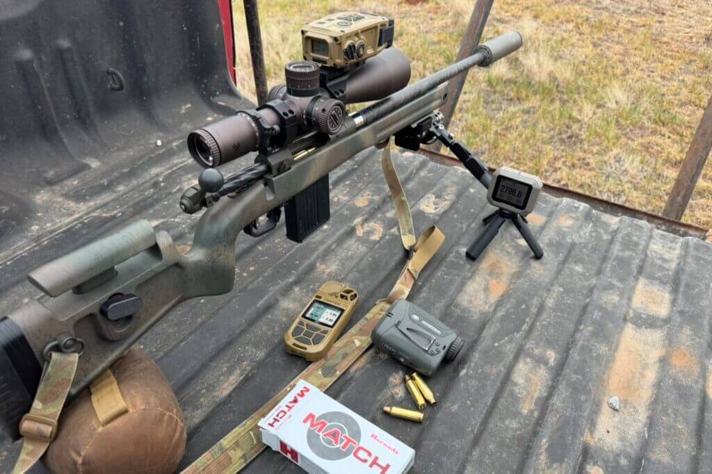 Field testing the Vortex ACE Ballistic Weather Meter during long-range shooting practice