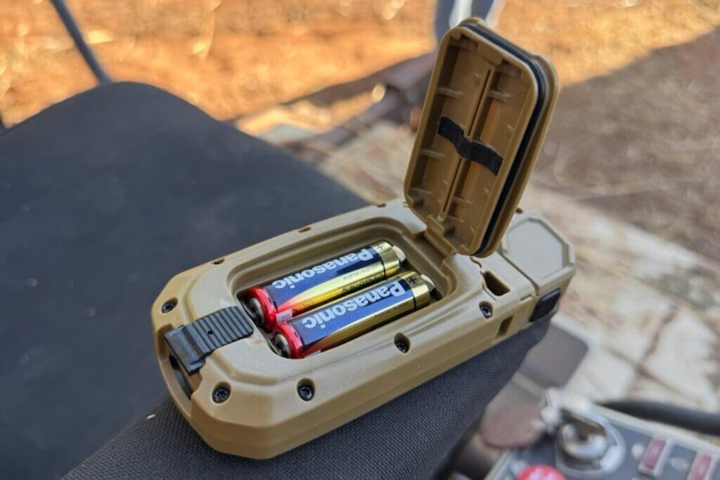 Sealed Vortex ACE battery compartment with O-ring and secure mounting system